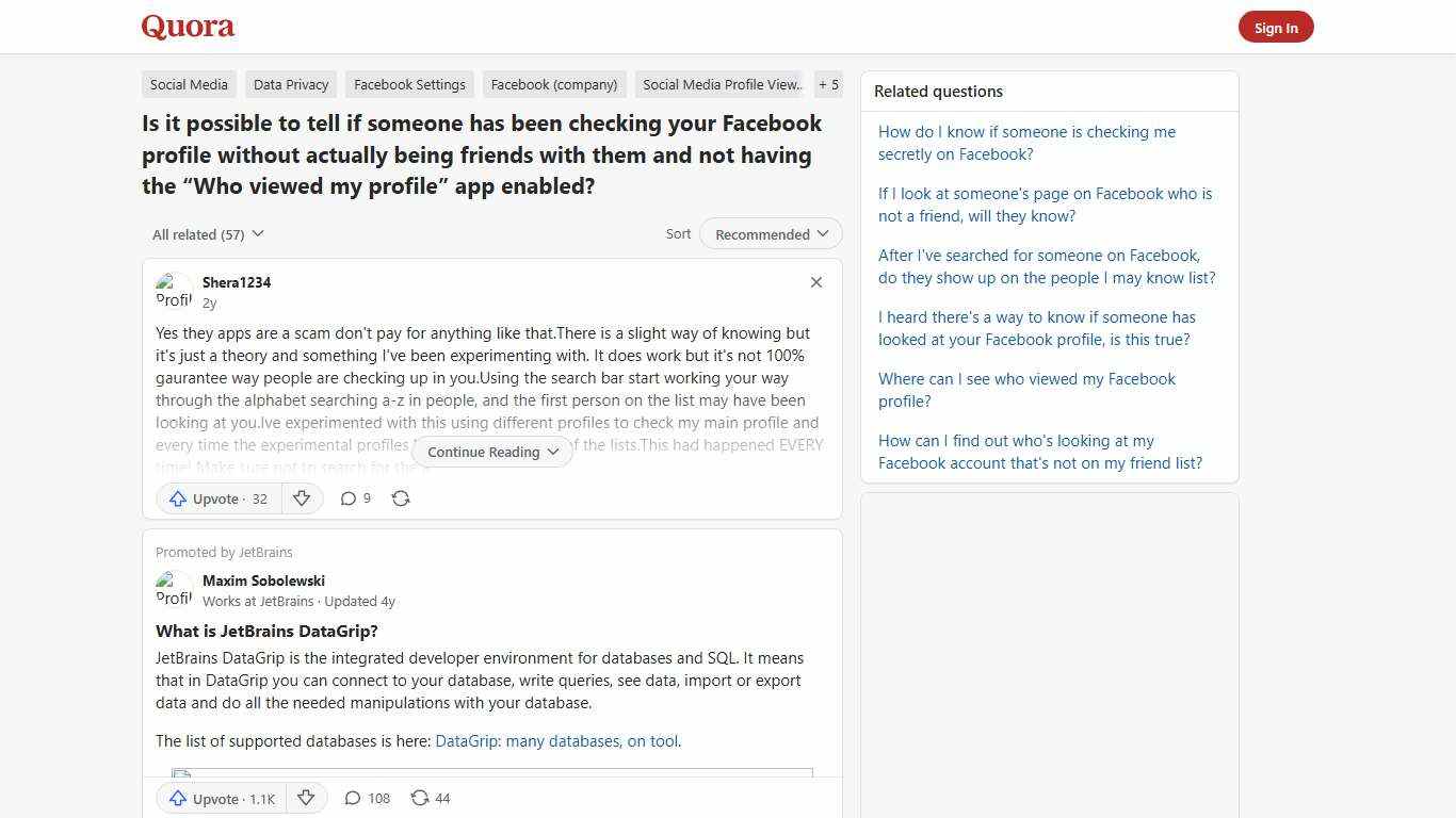 Is it possible to tell if someone has been checking your Facebook profile without actually being friends with them and not having the “Who viewed my profile” app enabled? - Quora